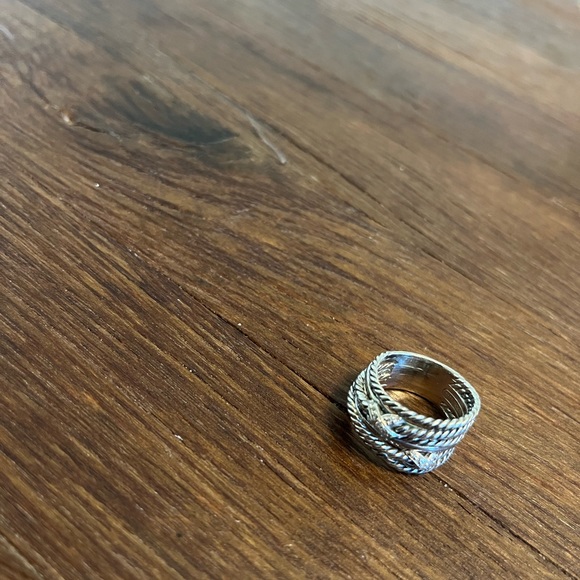 David Yurman double X Crossover Ring - Picture 3 of 4